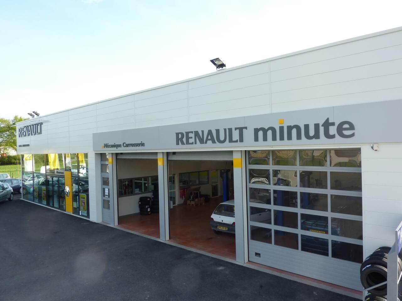 Bâtiment métallique pour garage automobile