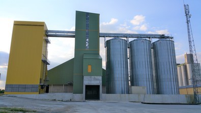 Bâtiment métallique de stockage silo à plat