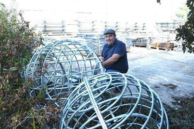 Les boules à foin de LAMARTINE Construction dans l'Allier