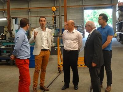 Visite de l'Atelier GEORGEAULT avec les élus